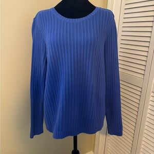 Periwinkle Spring Sweater 100% cotton